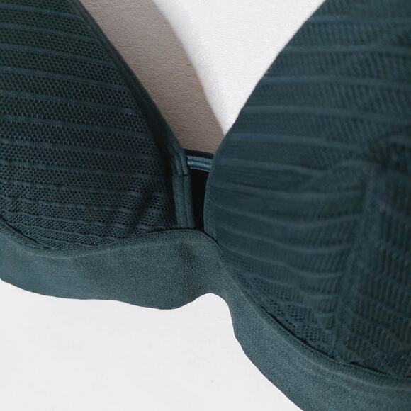 Lively Stripe Mesh Green Bralette Bra Emerald Size Small - Picture 4 of 6